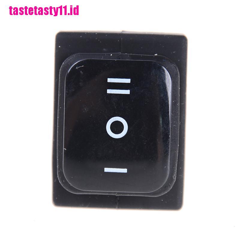 (TTID) Saklar Rocker Persegi Panjang 12V 6 Pin DPDT Anti Air Warna Hitam