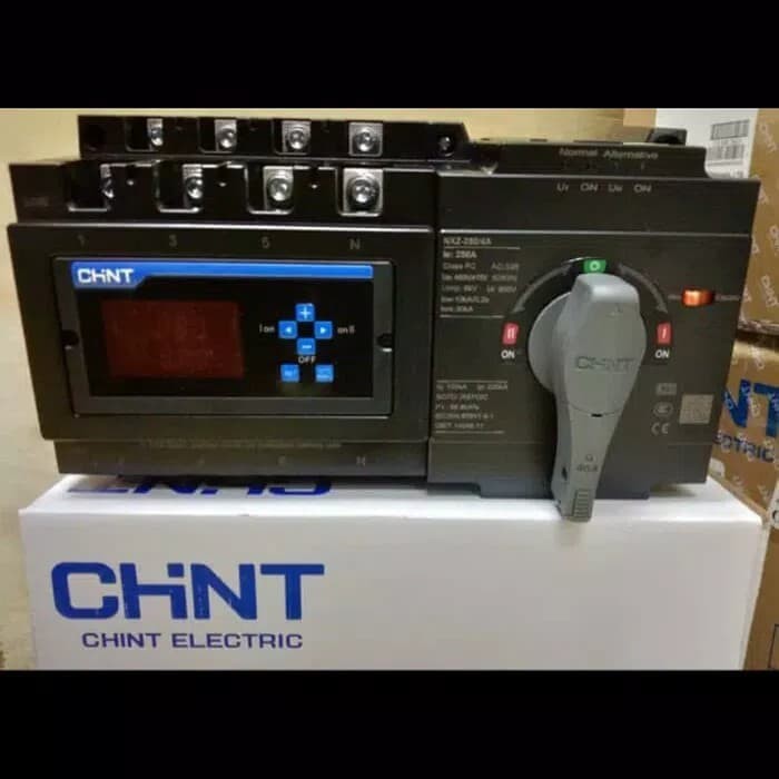 Automatic transfer switch chint NXZ PLN - genset amper 225a 4 pole