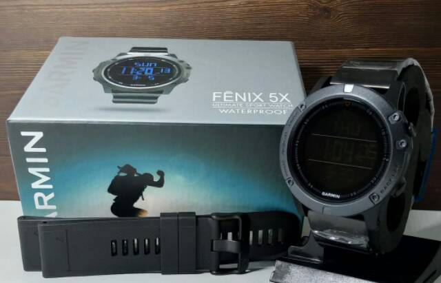 JAM TANGAN PRIA GARMIN FENIX 5 SPORT PAKET TALI CADANGAN RUBBER