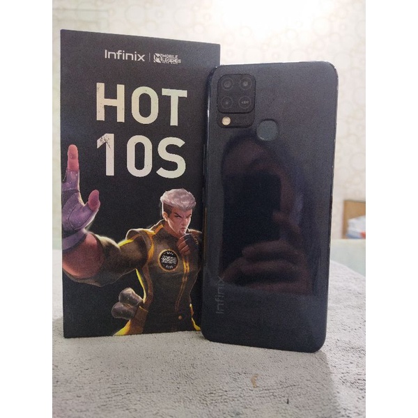 infinix hot 10s 4/64 second fullset