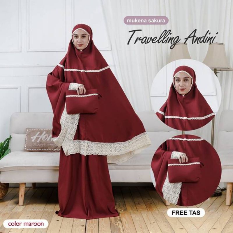 Mukena Travelling Andini Mikro Original