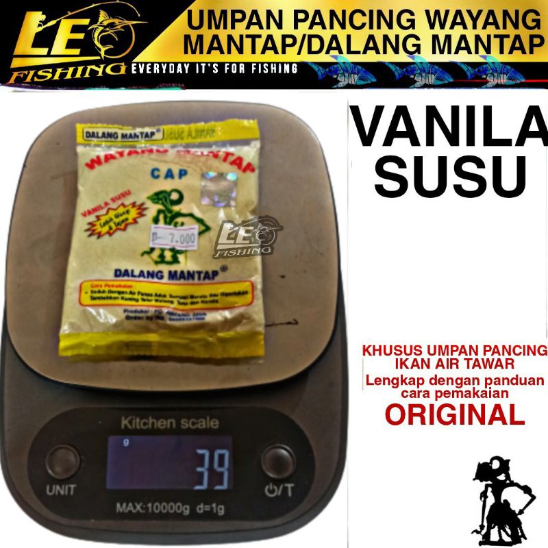 UMPAN PELET WAYANG MANTAP UNTUK IKAN AIR TAWAR KEMASAN 40G WANGI CHOYA VANILA SUSU TUNA DAN BELUT PUTIH