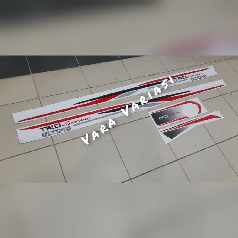 PAKET STIKER BODY SAMPING + STIKER COVER BAN RUSH 2014-2017