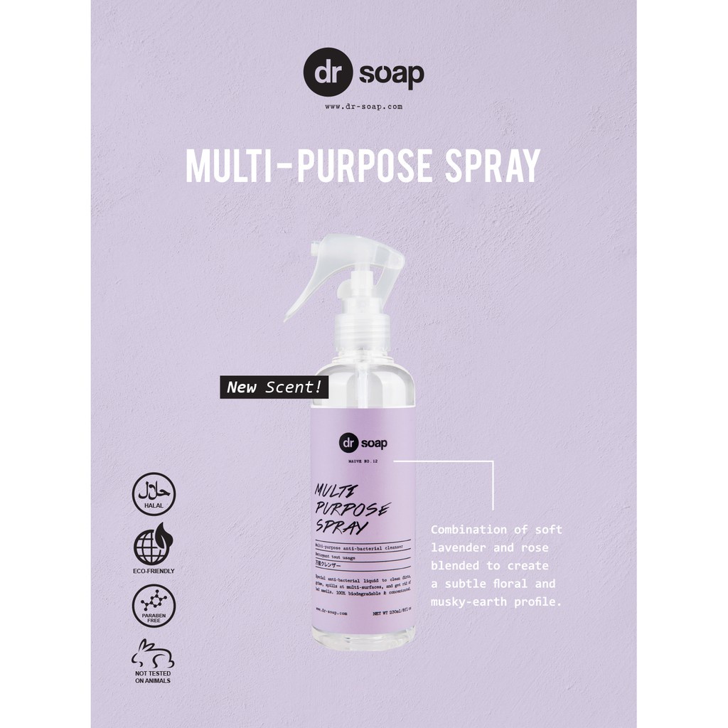 Dr Soap Multi Purposes Spray pembersih Multifungsi 230ml