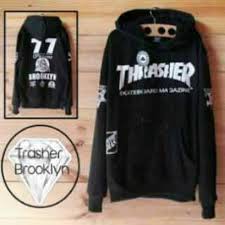 Sweater Hoodie Thrasher 77, Hoodie Pullover Thrasher, Hoodie Distro Pria