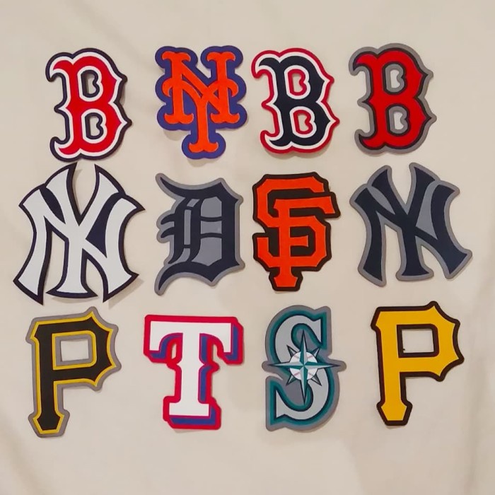 ✨ PROMO✨ MLB Teams Embroidery Logo Patch Original / Logo Tim MLB Bordir Asli