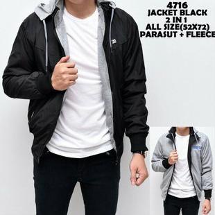 Jaket Bolak Balik Pria Jaket Parasut Cowok Jaket Bb Dewasa