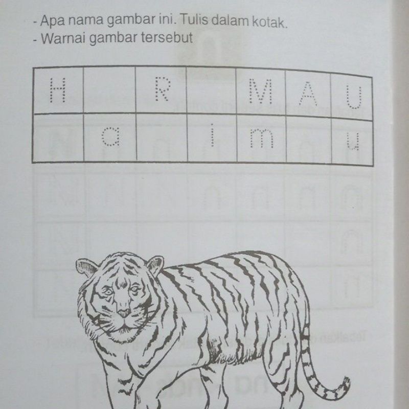 Buku Mulai Mengenal Huruf Besar &amp; Kecil 1a Untuk TK Dan SD Kelas 1