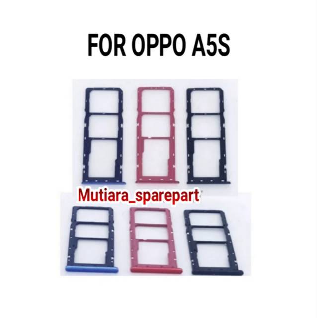 SIMTRAY / SLOT SIM / TEMPAT SIM CARD OPPO A5S