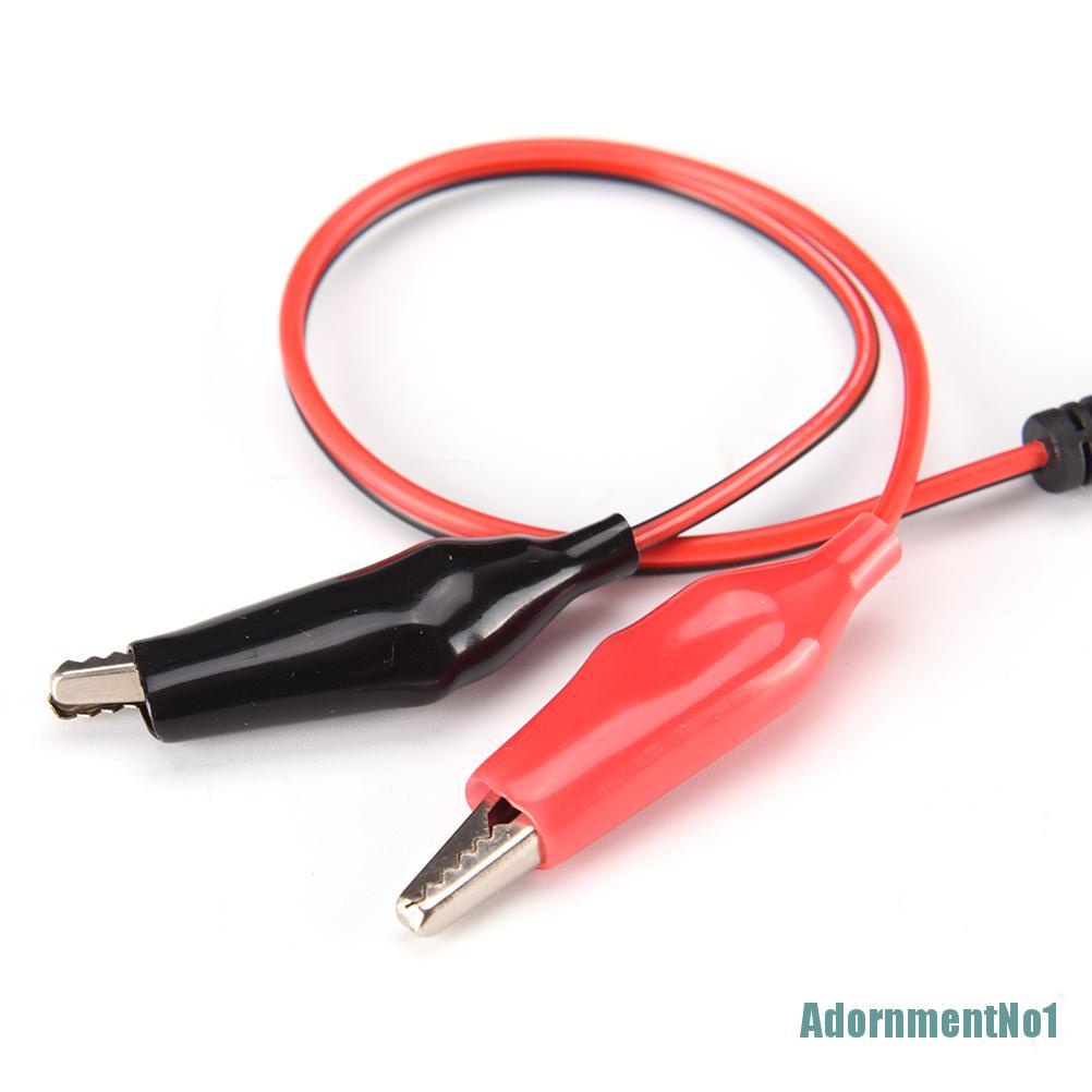 (AdornmentNo1) Kabel Power DC 5.5mm x 2.1mm Female / Male Ke 2 Klip Buaya