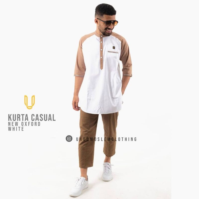 UHUD KURTA CASUAL WHITE
