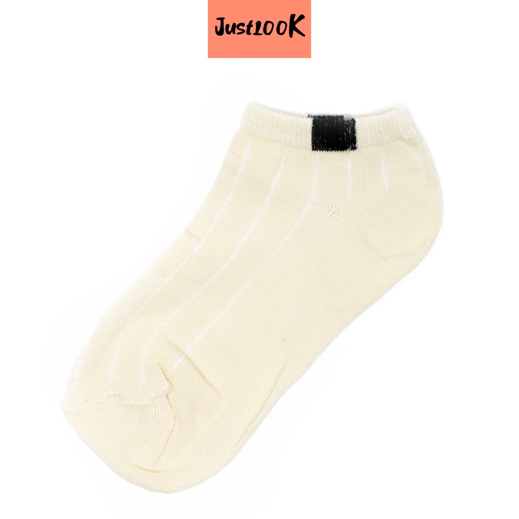JustLook Kaos Kaki Polos 6 Garis Unisex Fashion Wanita Pria Kaos Kaki Import Murah-2