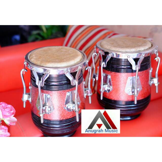 Gendang kendang Kempul mini warna merah hitam