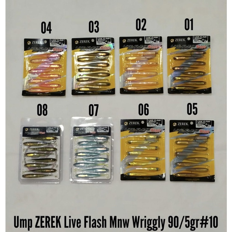 Soft Lure Zerek Live Flash Minnow Wriggly 90mm/5g