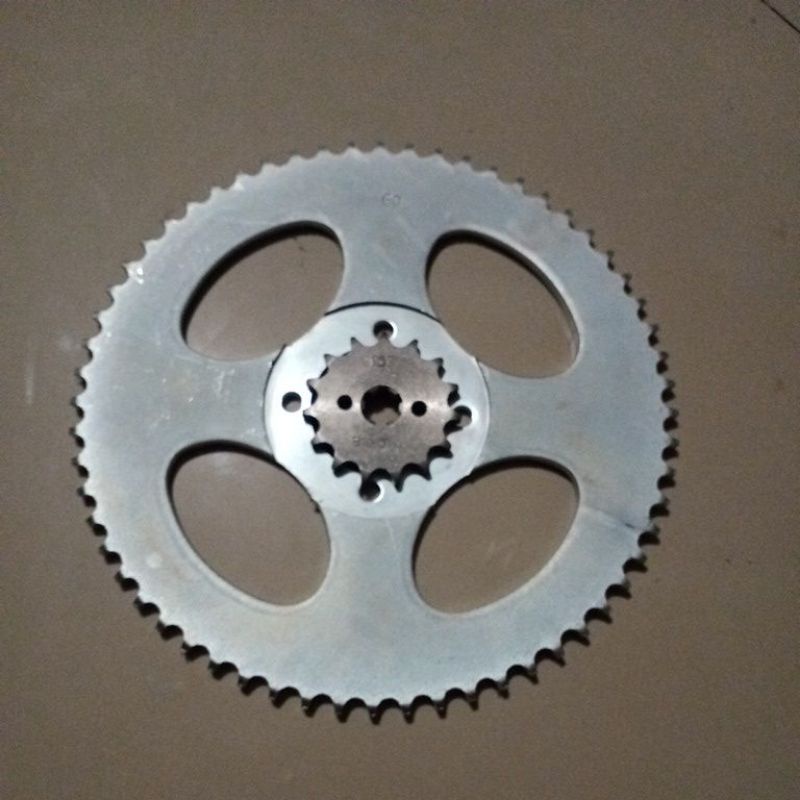 GEAR Gir Set Depan Belakang Astrea Grand Supra X Win 100 Win100 Prima Astrea 428 60T 55T 50T 45T 40T 38T 36T 10,12,13,14,15,36,38,40,45,50,55,60T Sprocket-1