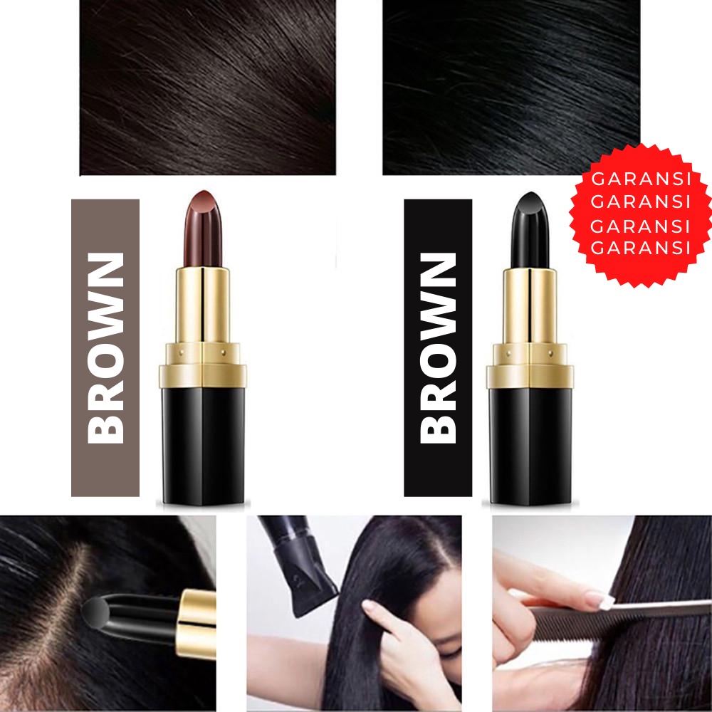 Cat Semir Pewarna Toning Rambut Hitam Coklat Penghilang Penghitam Uban Rambut Non Permanen hj89