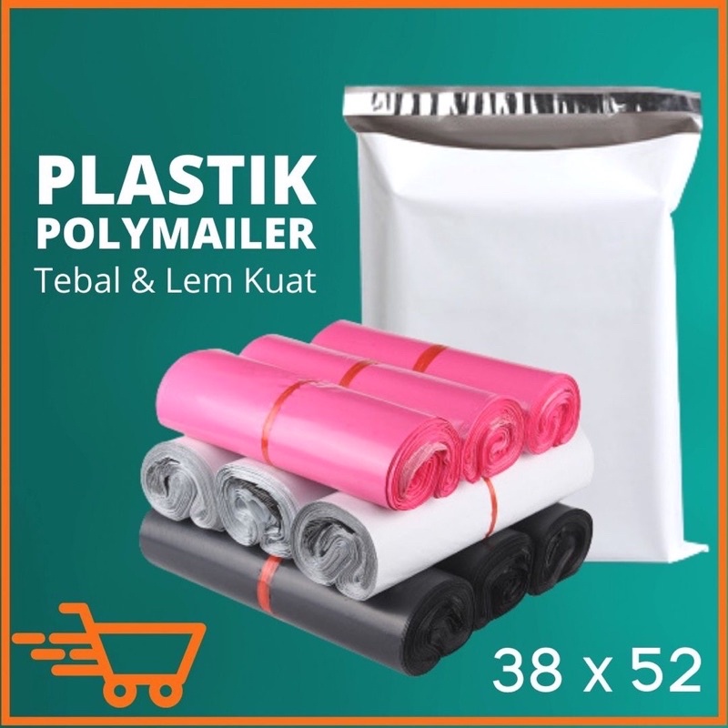 POLYMAILER 38x52 PLASTIK ONLINE SHOP + LEM / POLYMAILER TEBAL