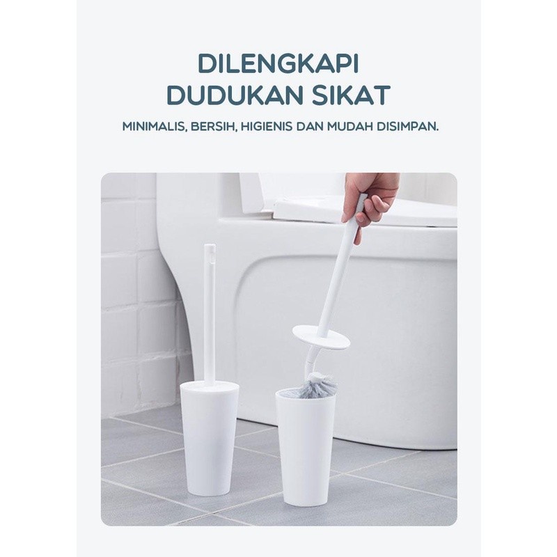 Samono Sikat Kamar Mandi Bathroom Brush+Dudukan Sikat STB145