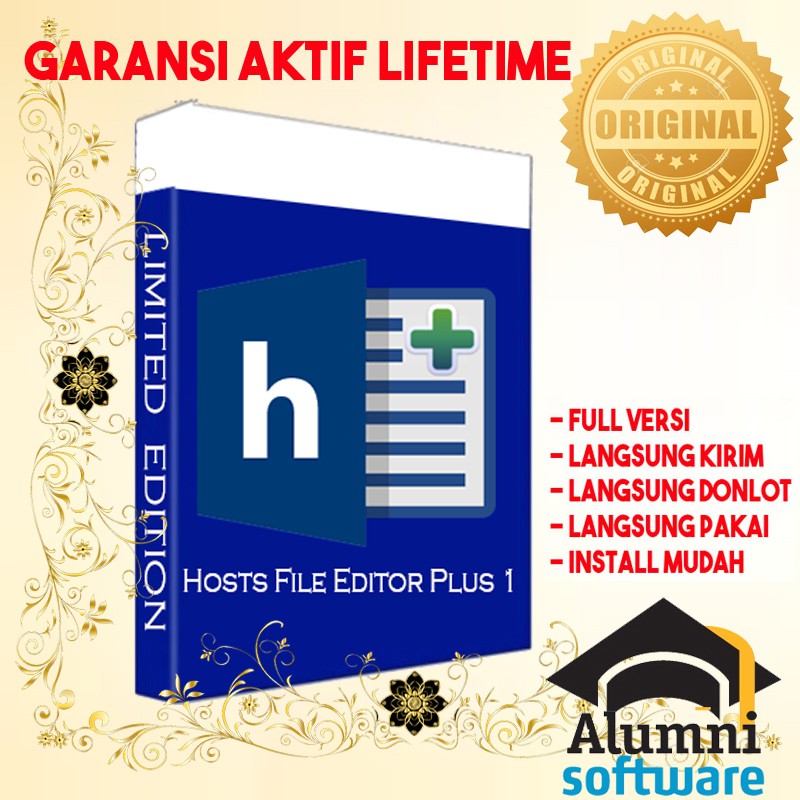 [FULL VERSION] Hosts File Editor Plus LIFETIME - GARANSI AKTIVASI