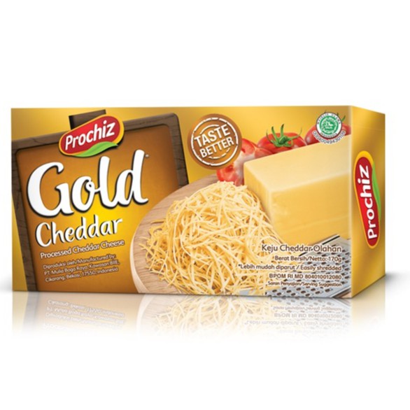 

PROCHIZ KEJU GOLD CHEDAR 160g KEMASAN MINI