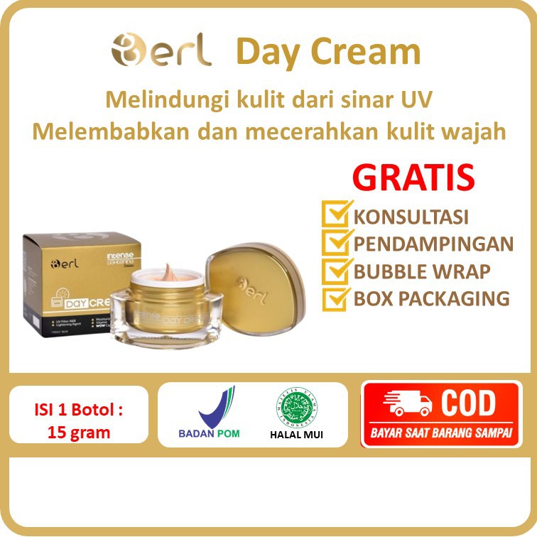 BERL Intense Lightening Day Cream krim siang Krim Malam B ERL COSMETICS berlcosmetic
