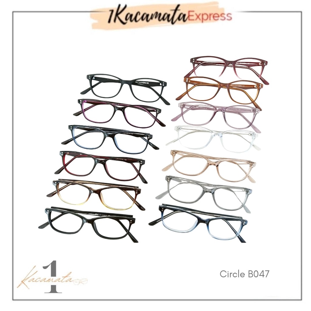 PAKET FRAME KACAMATA + LENSA ANTIRADIASI TYPE LUCY