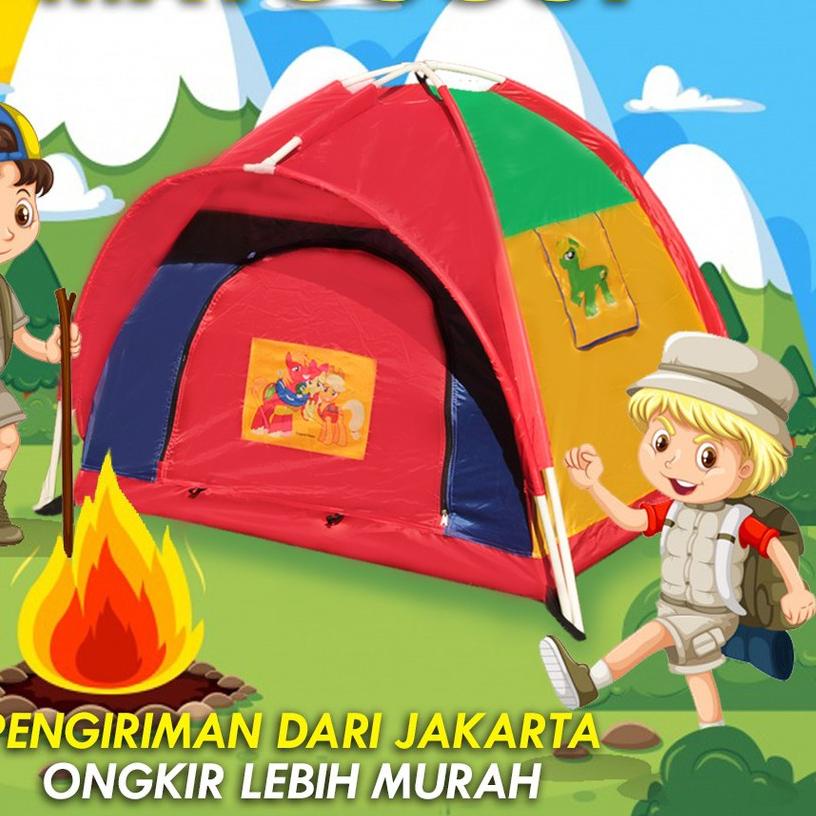 ❅ Tenda Camping Anak Anti Air Ukuran Lebih Besar dan Mudah Dipasang ♟