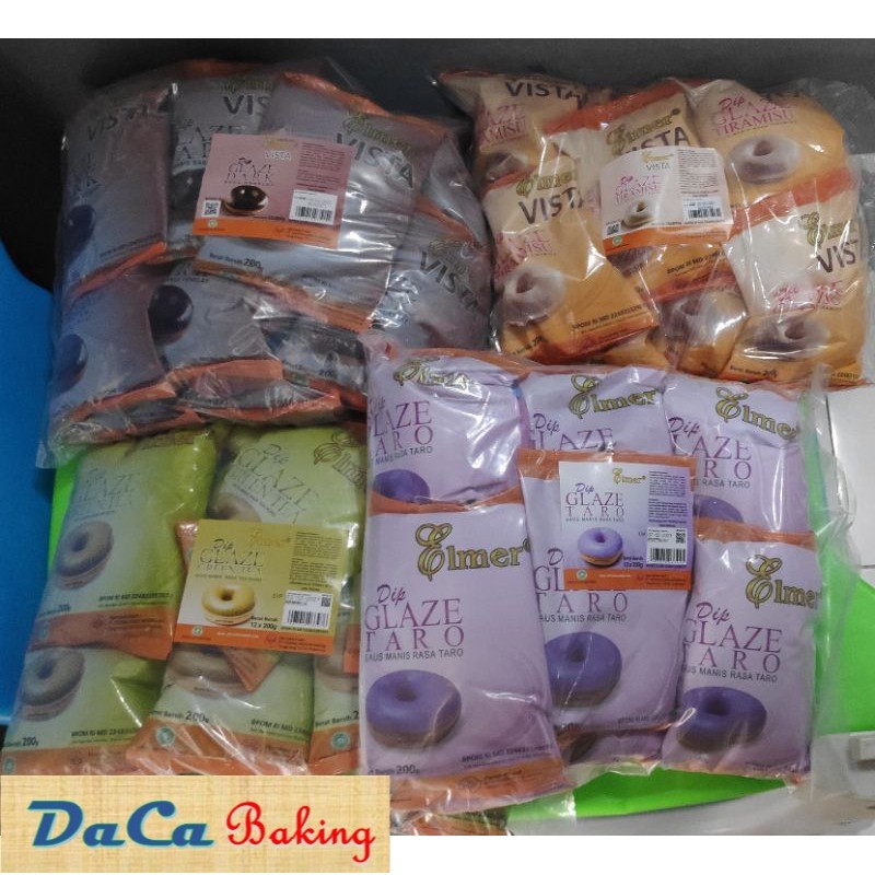 GLAZE ELMER Aneka rasa 1 pouch (12 X 200gr) Grosir MURAH PROMO