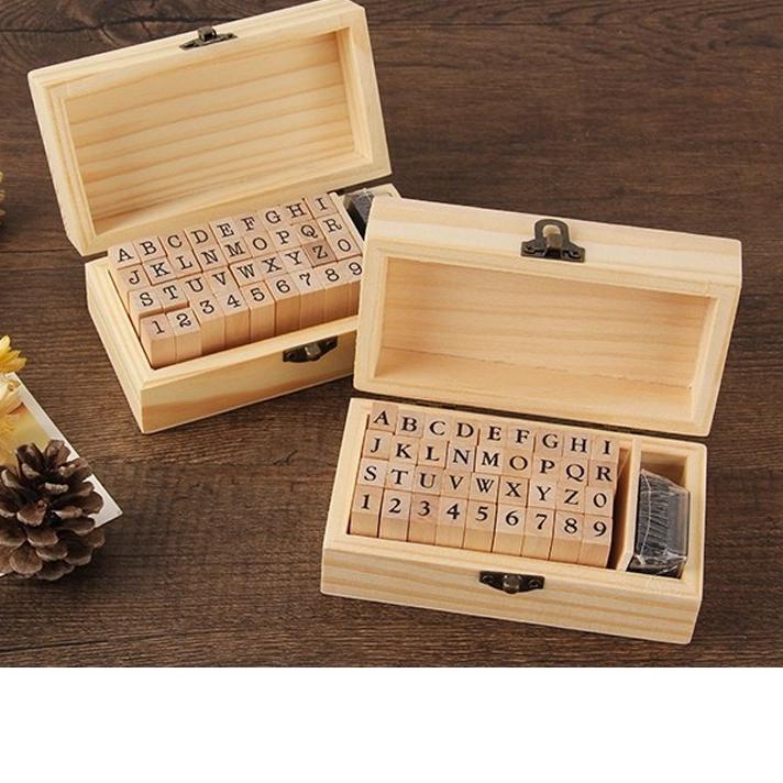 

Cuci Gudang|SQ12|A-TO-Z BASIC ALPHABET & NUMBER WOODEN RUBBER STAMP SET