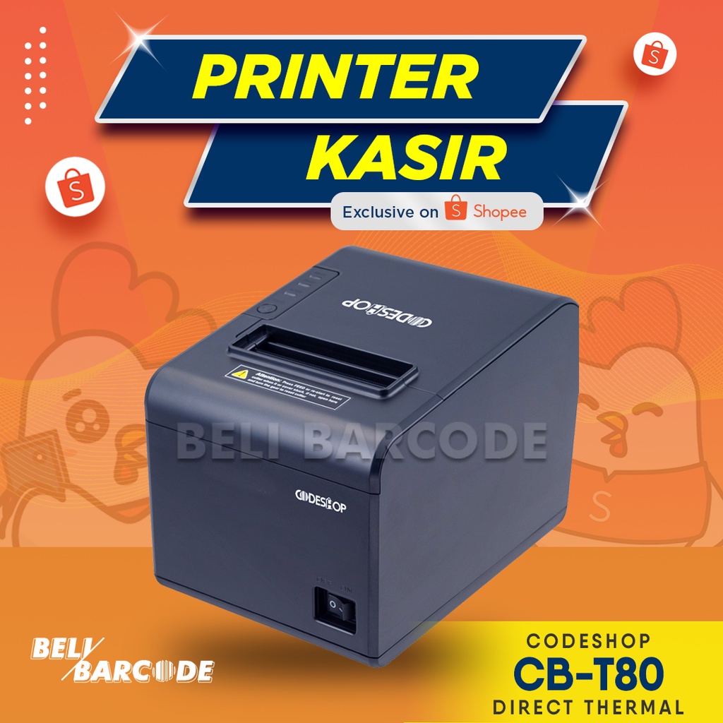 CODESHOP CBT 80 BLUETOOTH // PRINTER THERMAL KASIR/ANTRIAN/PARKIR CODESHOP CBT-80 80 MM