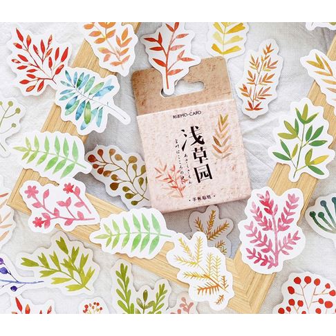 Label Stickers - Compound Leaves (45pcs )