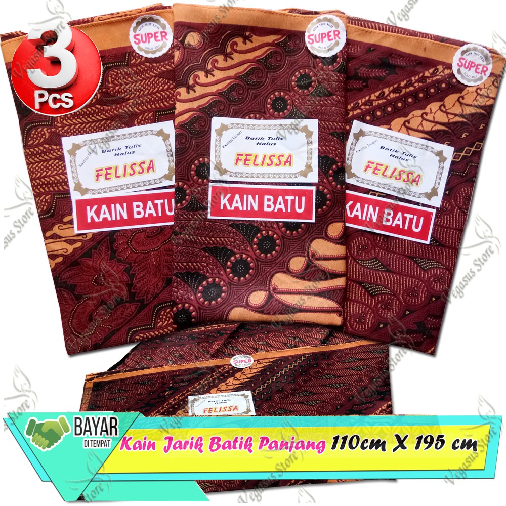 {3Pcs Lebih Murah} Kain Panjang Jarik Batik Kain Batu Jarik Batik Halus Tari Ballet Kain Batu