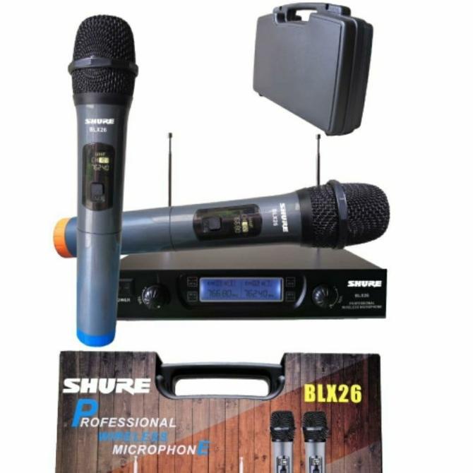 Mic Wireless Shure BLX26/BLX 26 Free Koper Microphone New