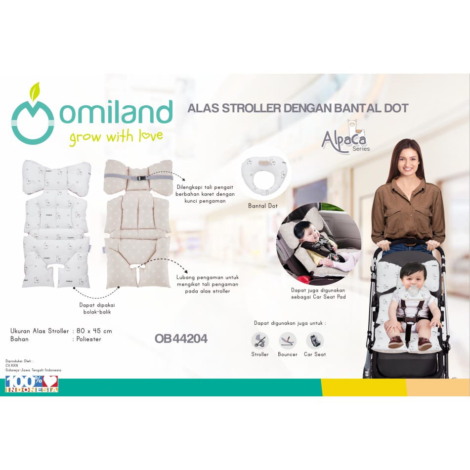 Omiland Alas Stroller Motif Sloth-Alpaca