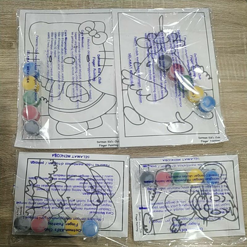 1000154037 Kids Finger Painting Mainan Edukasi Lukisan Jari Tangan Anak Shopee Indonesia