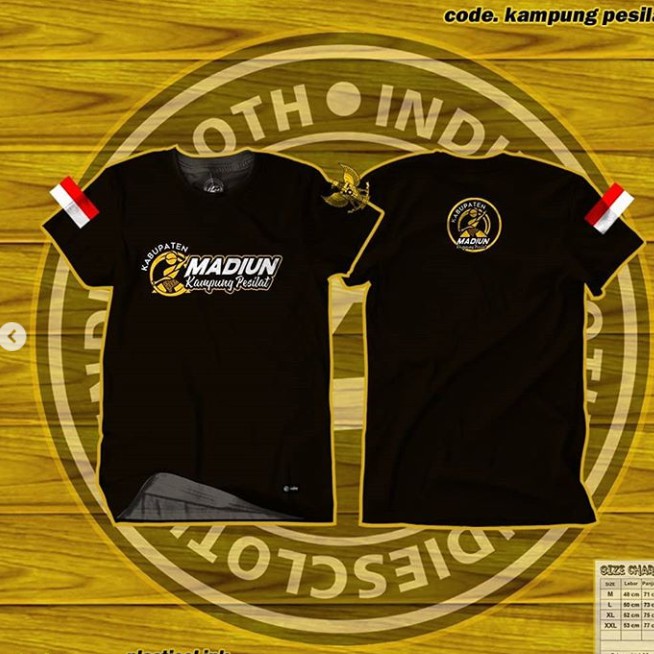 Kaos Pendek Pria | T- Shirt Sablon | Pencak Silat | Madiun Kampung Pesilat | New Design Premium