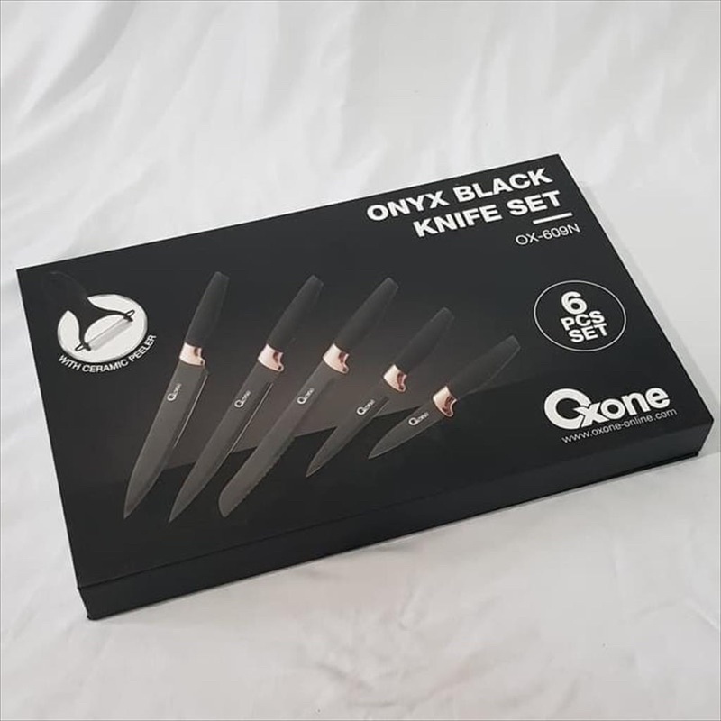 PISAU SET/KNIFE SET OXONE MULTI COLOR MARBLE OX-608N/OX-605 Black Marble KnifeSet/OX-609N Onyx Hitam