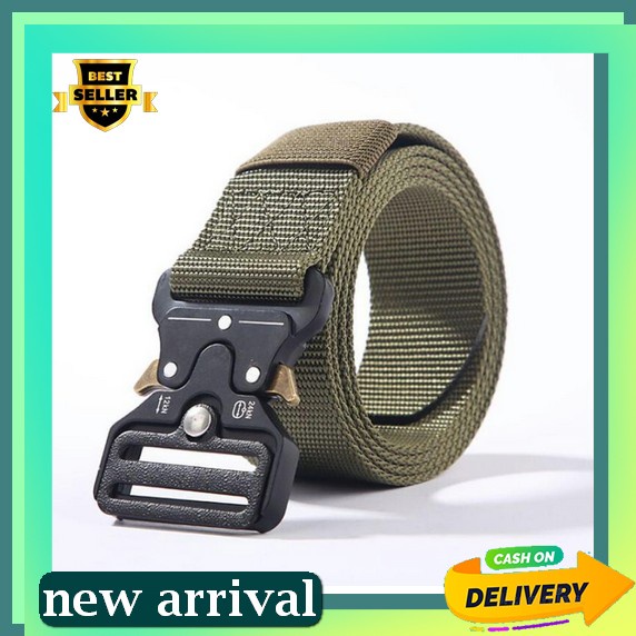 Ikat Pinggang Pria Sma Bolak Balik Tactical Jumbo Resleting Panjang M1W0 Korean Style Kulit Metal Se