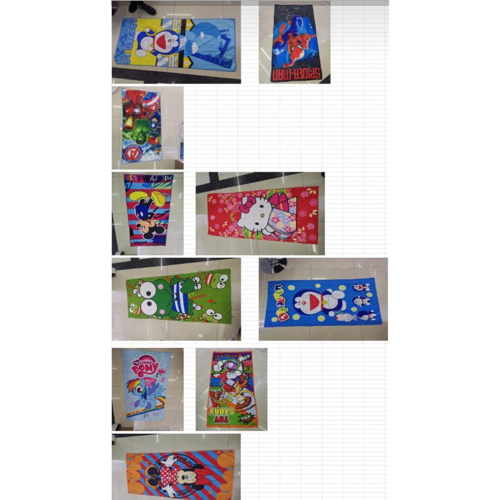 Handuk karakter uk 70x140/Handuk karakter/Handuk dewasa/Handuk anak