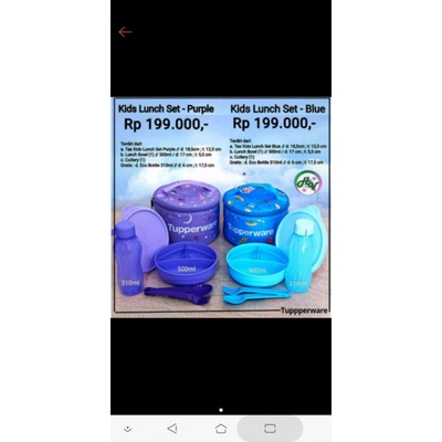 Kids lunch set/kids lunch set biru/kids lunch ungu/kids lunch purple/kids blue/kids lunch blue yummy