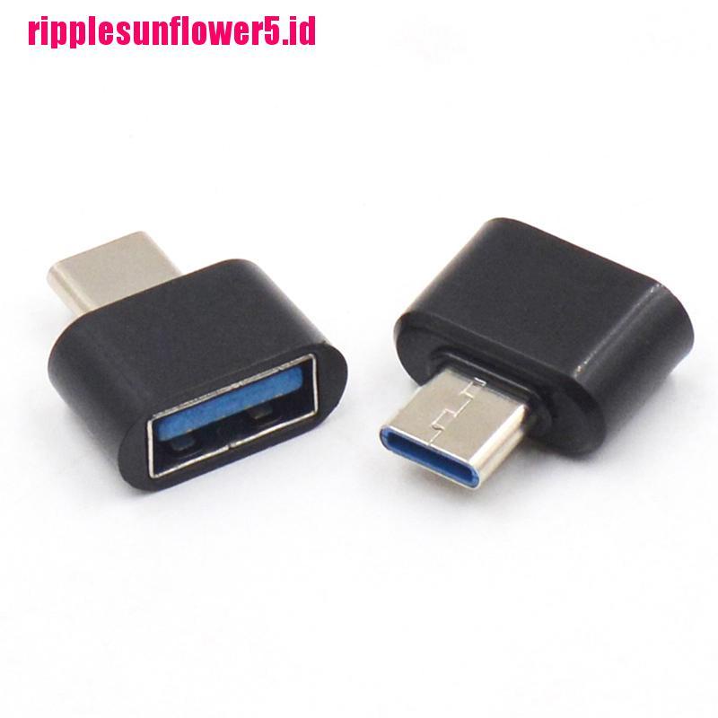# Kaos T-Shirt Wanita Lengan Pendek Motif Print #2pcs Kabel Adapter Konverter Data Tipe C Male Ke USB 2.0 Female OTG