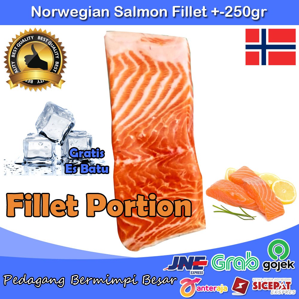 Norwegian Salmon Fillet  / Salmon Norwegia / Salmon Potong