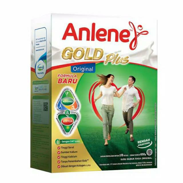 Anlene gold plus vanila, coklat,oroginal 650gr