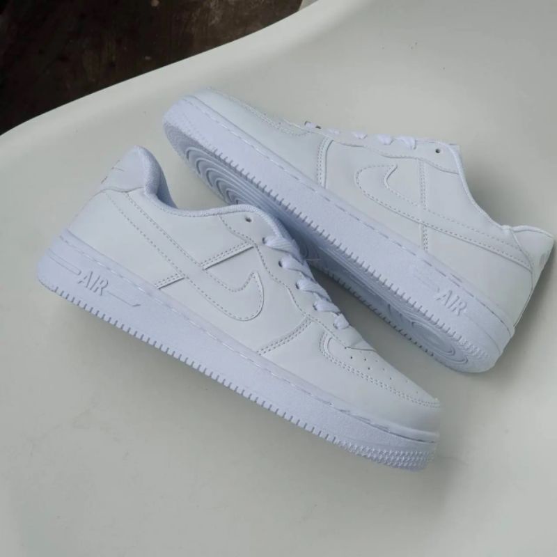 [BISA COD]  NIKE AIRFORCE 1 LOW FULLWHITE KUALITAS IMPORT