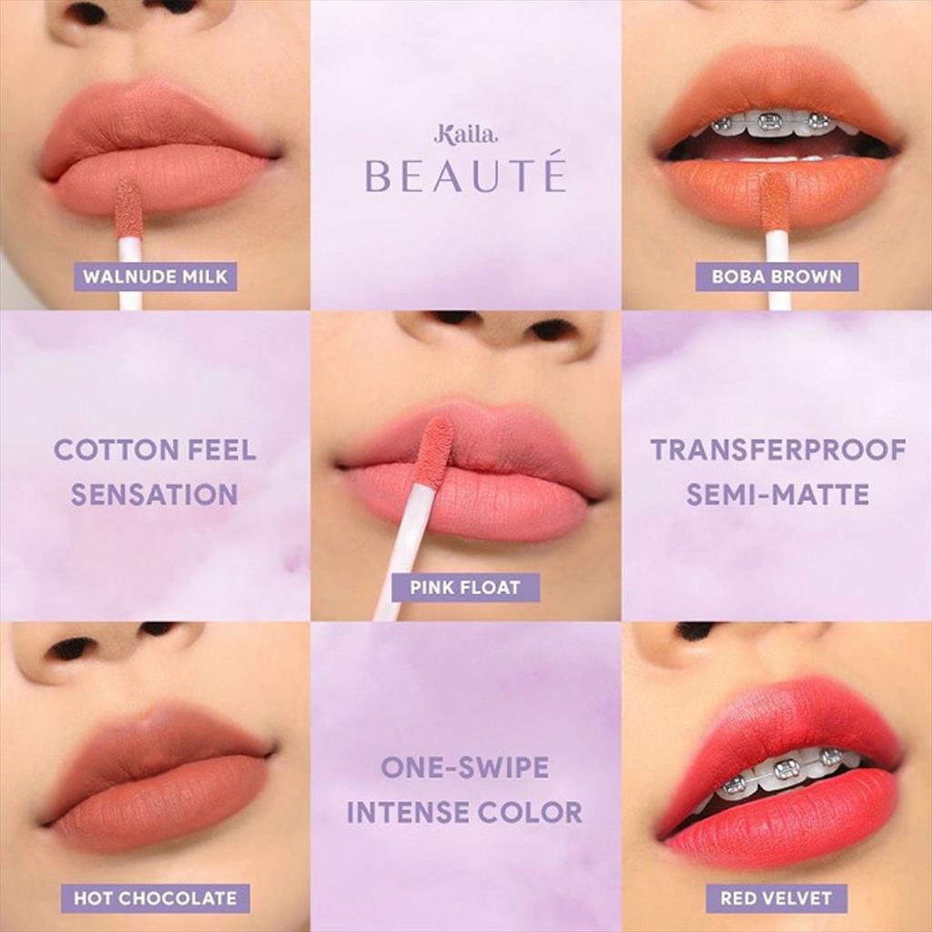 KAILA Beaute Lip Cotton 3,8gr Boba Brown 3,8 gr Lip Cream