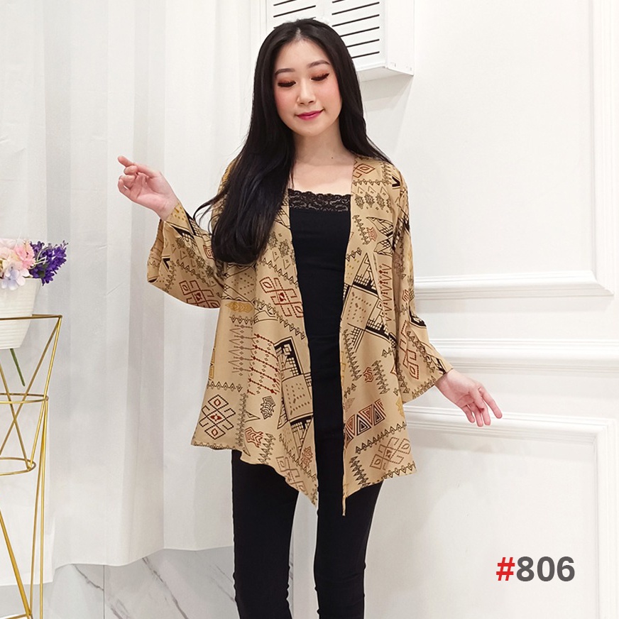 JakartaFashion - cardigan outer layer katun tribal motif etnik bahan adem kardigan batik bohemian