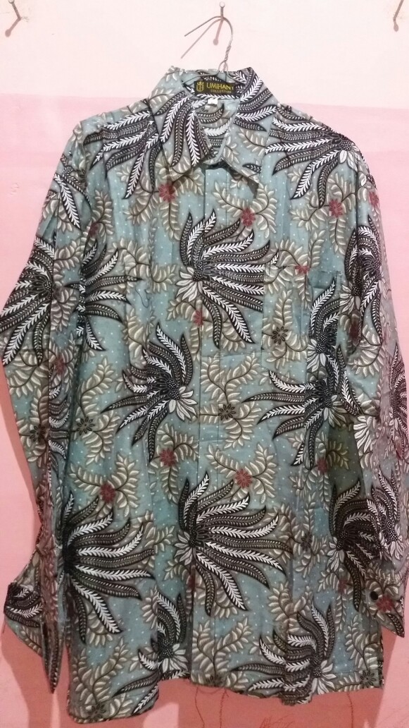 Kemeja Batik Lengan Panjang Size M L Xl Xxl Xxxl Ready Sragam.
