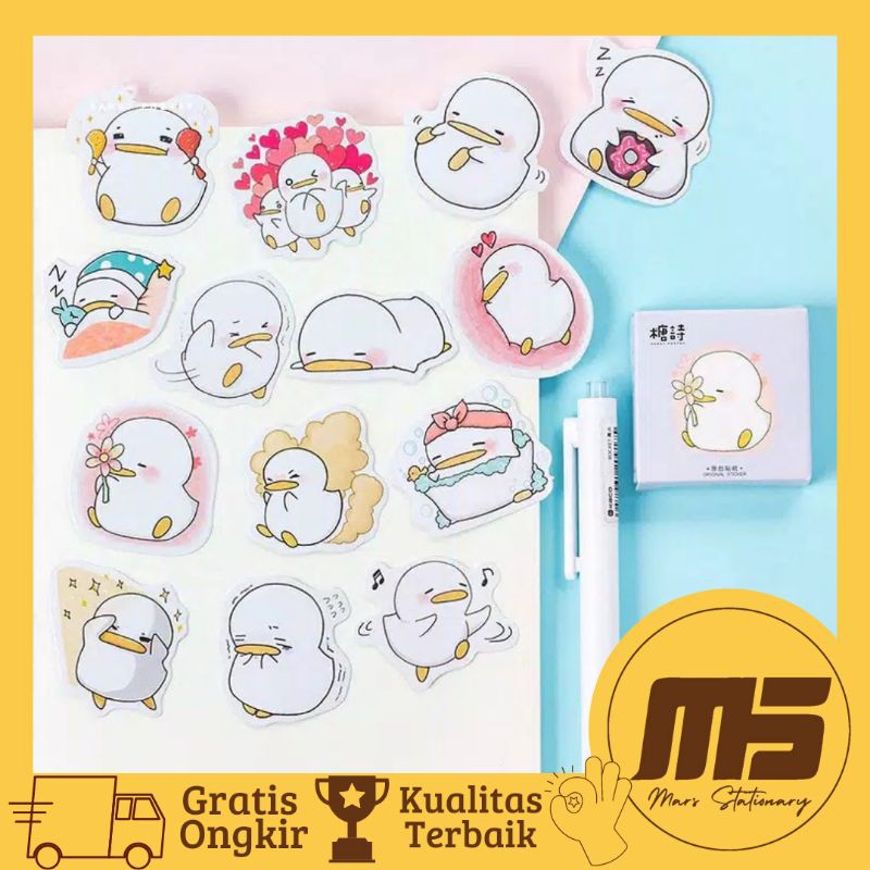 

[ 45 PCS ] Sticker Kawai Bebek Cute | Stiker Bebek Lucu untuk Scrapbook Jurnal Diary DIY