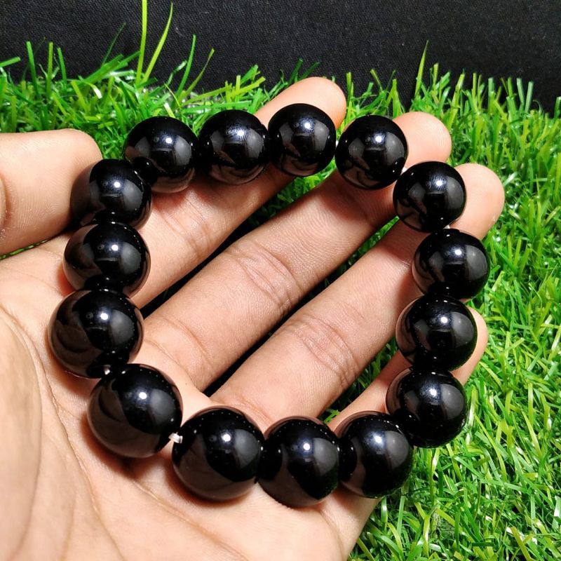 batu gelang black onix natural