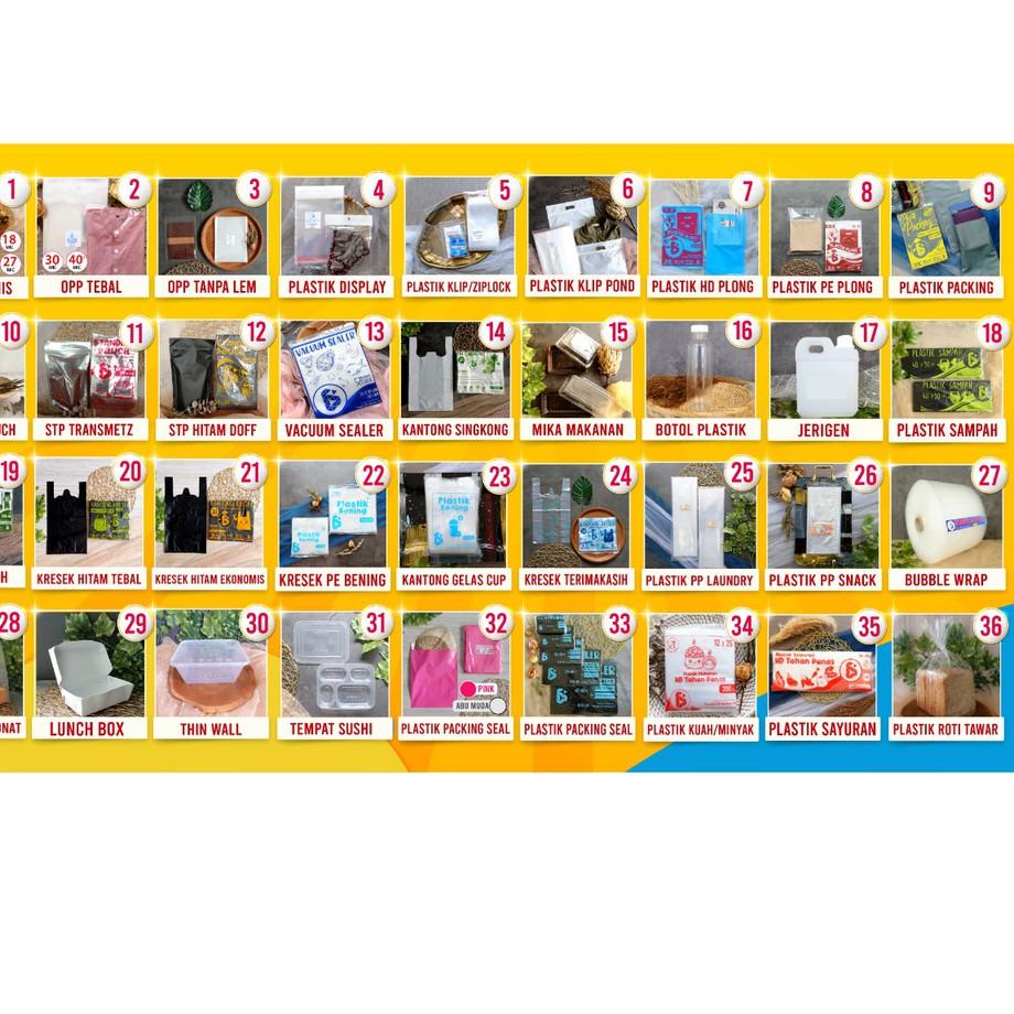 

☎ PLASTIK OPP TEBAL 23 x 35 cm 30 Micron (0,5) PLASTIK KEMASAN ISI 100 PCS ☪